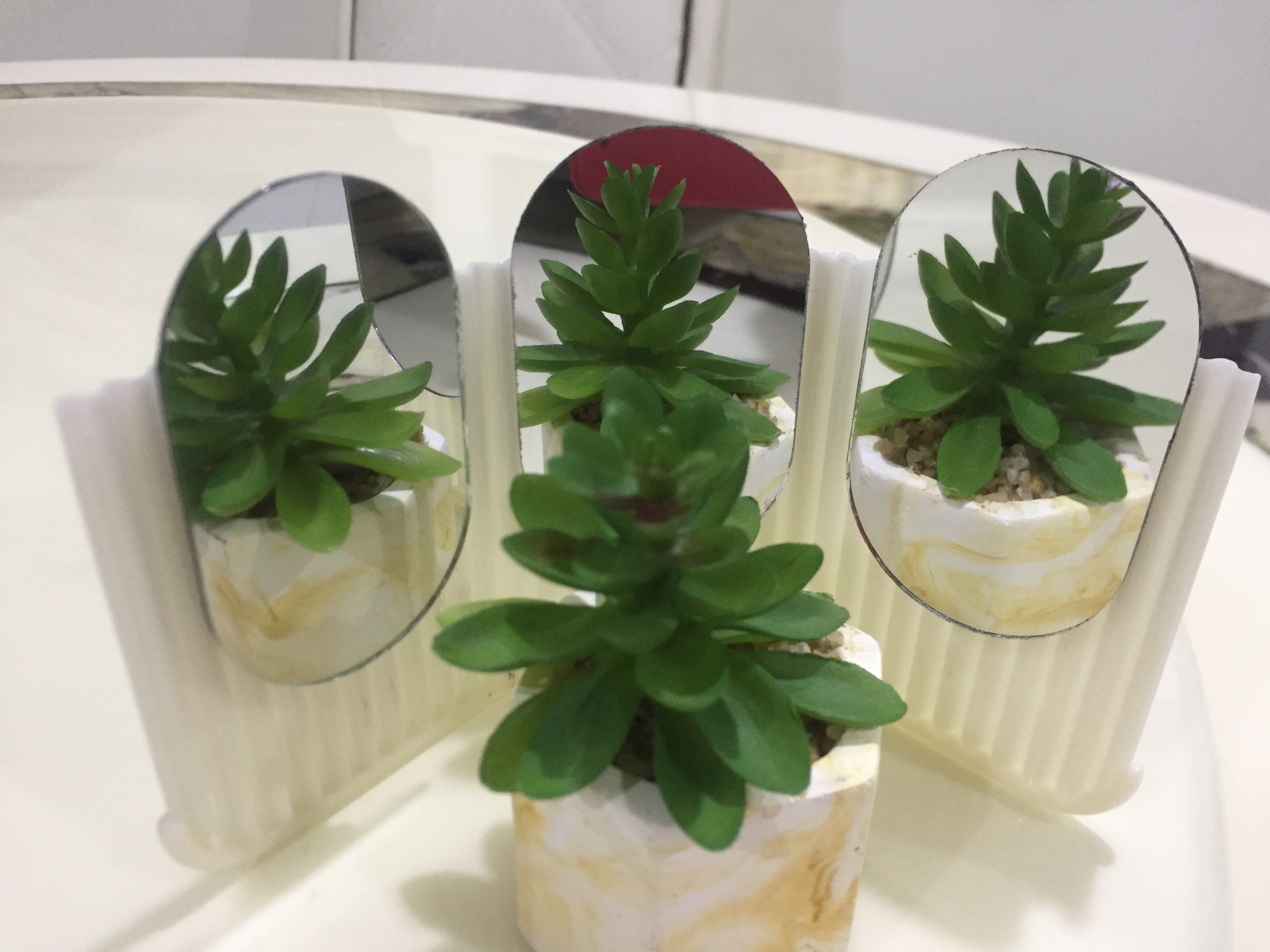 植物鑑賞用三面鏡